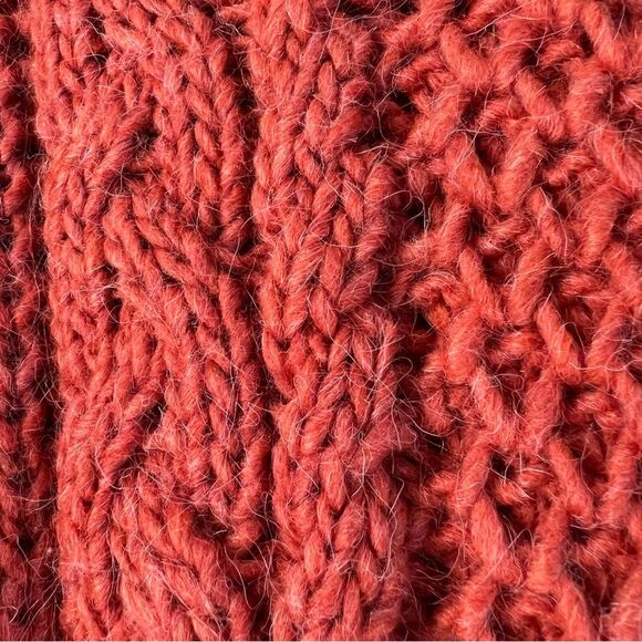 Universal Thread NEW Terracotta Chunky Mock Cable Knit Cozy Comfy Sweater SZ S - Picture 6 of 15